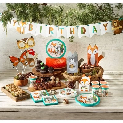 Creative Converting Wild One Woodland Party Kit 27ct 1 Creative Converting Wild One Woodland Party Kit 27ct