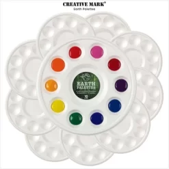 Creative Mark Disposable Paint Palette, 7-3/8" Diameter, 10 Pack - Eco-Conscious, Biodegradable Paint Holder Tray For Artists, Compostable Paint Tray -Creative GUEST cf814ae4 946c 4bcb 8aaf 29c01be7fad8
