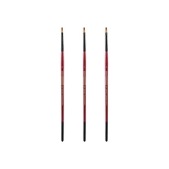 Creative Mark Ebony Splendor Short-Handled Synthetic Sable Paint Brush, Shaders, Pack Of 3, Teijin Multi-Filament Hair, Handcrafted Synthetic Paint -Creative GUEST cfbbb403 1dc3 4b77 a9fc d20b4f62ff04