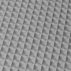 Creative Scents Matte Gray White Waffle Shower Curtain -Creative GUEST d0069648 8bfa 4adf b3ff 05beb0be6c6f