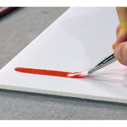 Creative Mark Pro White Soft Filament Acrylic Paint Brushes - Flat Sets Of 3 - Versatile Synthetic Brushes For Acrylic Painting , Gouache, Oils &