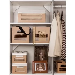 Creative Scents Wooden Tan Storage Bins - Extra Small -Creative GUEST e41fa0ce 39a6 4c4d 824d dedccc897c25