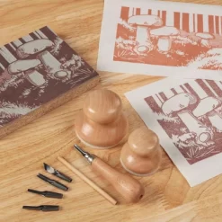 Creative Mark Linoleum Carving Tools Set With Ergonomic Beechwood Handle, 5 Tempered Steel Blades, Block Printing Linocut Tools For Soft Linoleum Or -Creative GUEST e5792adf 1df1 44cc 95a0 3d0b6ec8c9e7