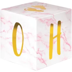 Creative Converting 3ct Marble 'Oh Baby' Centerpieces Party Décor And Accessories Pink