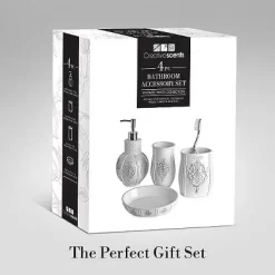 Creative Scents Vintage White Bathroom Accessories Set -Creative GUEST e8ca801a 17e7 4e5c a67f b75df0eeb0b6