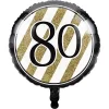 Creative Converting 80th Birthday Party Decorations Kit Black/Gold