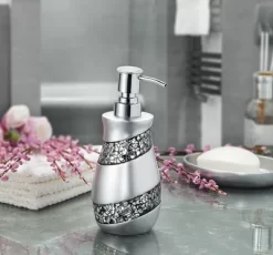Creative Scents Silver Mosaic Soap Dispenser