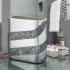 Creative Scents Silver Mosaic Wastebasket