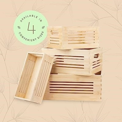 Creative Scents Natural Bamboo Storage Bin 6 Creative Scents Natural Bamboo Storage Bin - Image 6