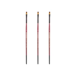 Creative Mark Ebony Splendor Short-Handled Synthetic Sable Paint Brush, Shaders, Pack Of 3, Teijin Multi-Filament Hair, Handcrafted Synthetic Paint -Creative GUEST f371cfb1 ba81 4f47 9d10 ed65cca45b79