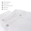 Creative Scents White Waffle Shower Curtain With Line