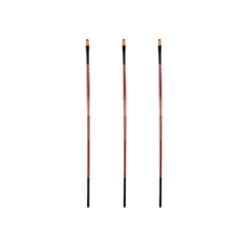 Creative Mark Ebony Splendor Long-Handled Synthetic Sable Paint Brush, Brights, Pack Of 3, Teijin Multi-Filament Hair, Handcrafted Synthetic Paint -Creative GUEST f4ac1f78 6916 48b5 bb60 a33c8abf3d3e