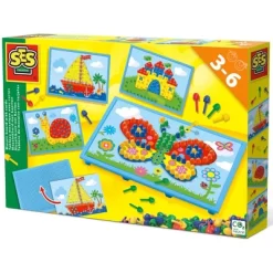 SES Creative: Mosaic Board With Cards - Ages 3+ 9 SES Creative: Mosaic Board With Cards - Ages 3+ -Creative GUEST f5c9d2a6 24aa 4cde b34d 413896e9a3b4
