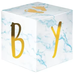 Creative Converting 3ct Marble Baby Shower 'Oh Baby' Blocks Centerpieces Party Décor And Accessories Blue -Creative GUEST f9a34635 743e 48ea bf10 2e193e1971b3
