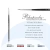 Creative Mark Rhapsody Kolinsky Sable Brushes For Professional Watercolorists - Round Excellent Spring, Full Belly, Split-Proof Points, Chrome