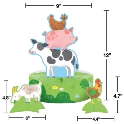 Creative Converting Farm Animals Party Deluxe Tableware And Decorations Kit 27ct -Creative GUEST fad6758e d008 4867 9bc8 5a4821a94e3d