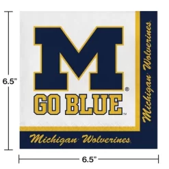 Creative Converting University Of Michigan 9" Paper Party Plate And Napkins Kit 16ct -Creative GUEST fb59c951 dffb 4040 9ade 352d339a499a 1