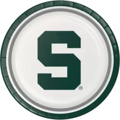 Creative Converting Michigan State 9" Paper Party Plate And Napkins Kit 16ct